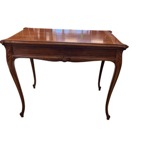 Louis XV Style Figured Wood Occasional Table 37 x 25 1/2 x 29