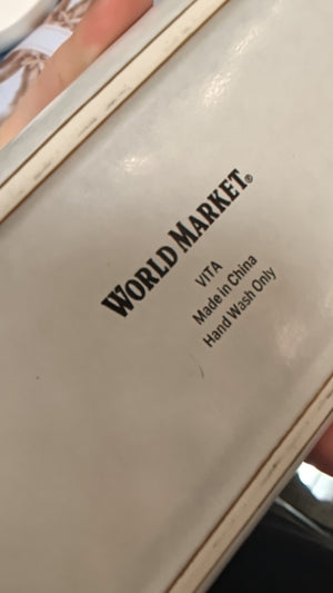 Speckled  Gray & White Ceramic Butter Dish World Market