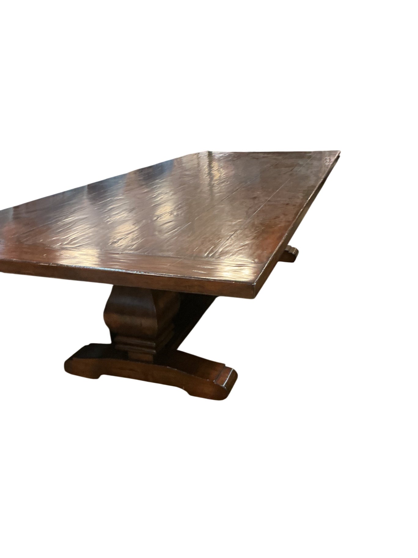 Rustic Trestle Dining Table