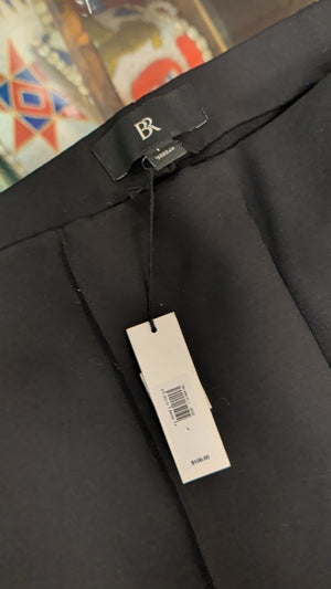 Banana Republic Black Stretch Pants Front Crease Large New With Tag