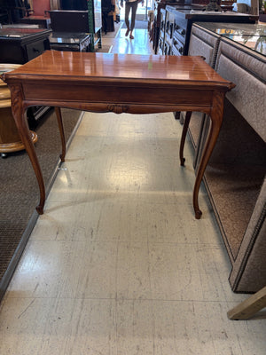 Louis XV Style Figured Wood Occasional Table 37 x 25 1/2 x 29