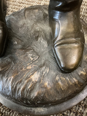 Bronze Statue of Western Cowboy 35" H