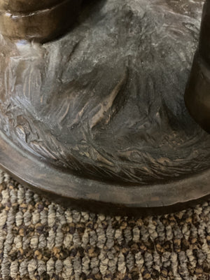 Bronze Statue of Western Cowboy 35" H