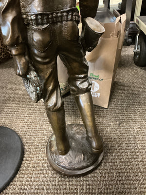Bronze Statue of Western Cowboy 35" H