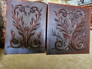 French carved panel, renaissance revival, walnut Walnut French walnut / noyer