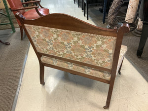 Vintage  Armless Settee 34”W