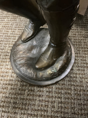 Bronze Statue of Western Cowboy 35" H