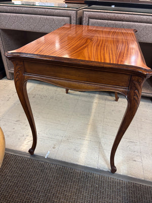 Louis XV Style Figured Wood Occasional Table 37 x 25 1/2 x 29