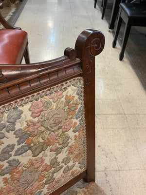 Vintage  Armless Settee 34”W