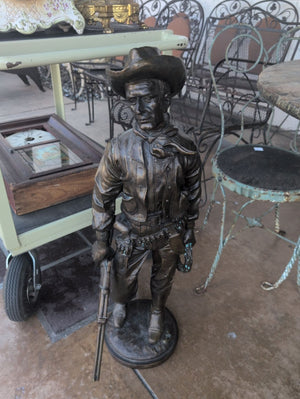 Bronze Statue of Western Cowboy 35" H