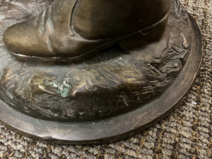 Bronze Statue of Western Cowboy 35" H