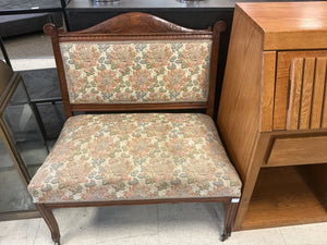 Vintage  Armless Settee 34”W