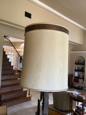 Mid Century Modern Brutalist “Assemblage” large table lamp by Richard Barr 