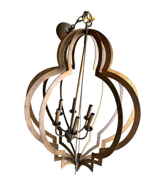 Mid-Century French Gilt Chandelier