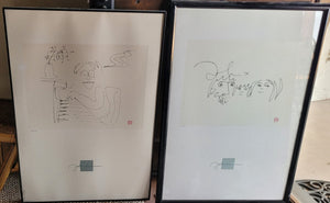 Pair of John Lennon Artwork