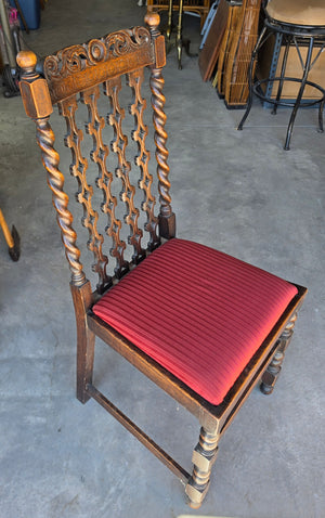 Set of 6 James Phillips Barley Twist Dining Chairs