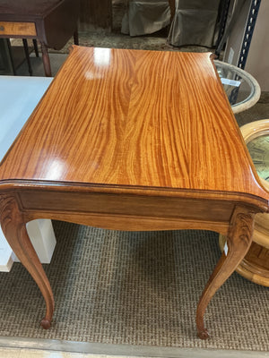 Louis XV Style Figured Wood Occasional Table 37 x 25 1/2 x 29