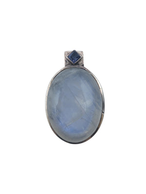 Pendant Sterling Silver w/ Tanzanite & Moonstone