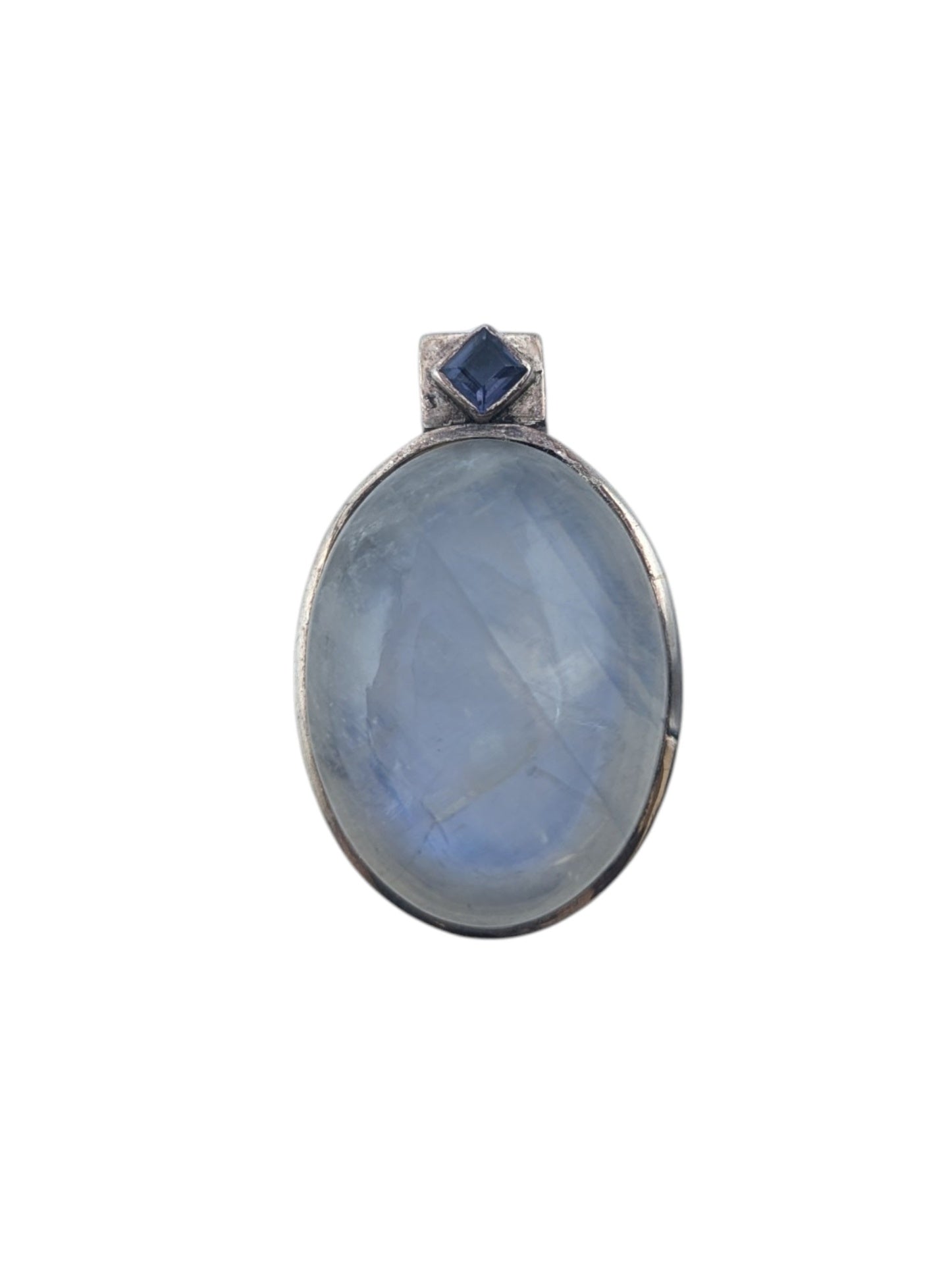 Pendant Sterling Silver w/ Tanzanite & Moonstone