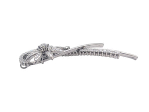 Pendant 18k White Gold w/ Diamonds Flower Looped Shape
