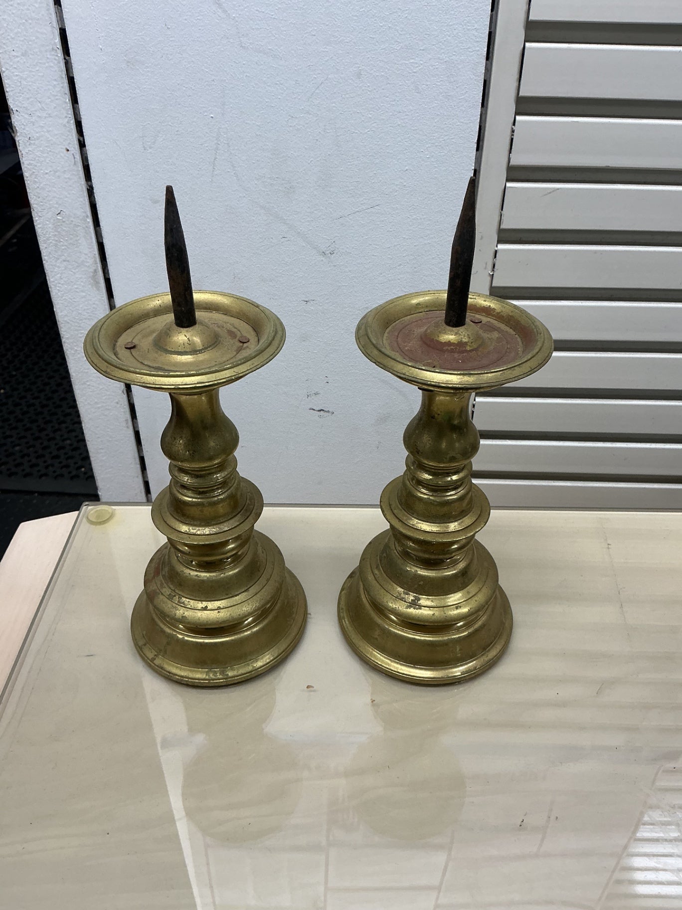 Vimntage Brass Candlesticks (Pair)