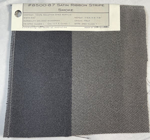 Satin Ribbon Stripe - Smoke