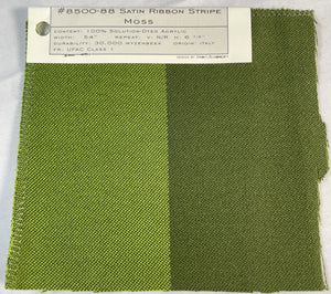 Satin Ribbon Stripe - Moss