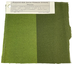 Satin Ribbon Stripe - Moss