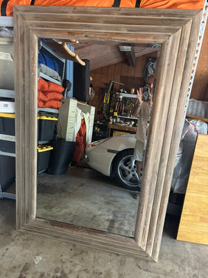 Mirror with Wood frame