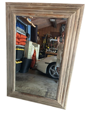 Wood Frame Wall Mirror 64 x44.5