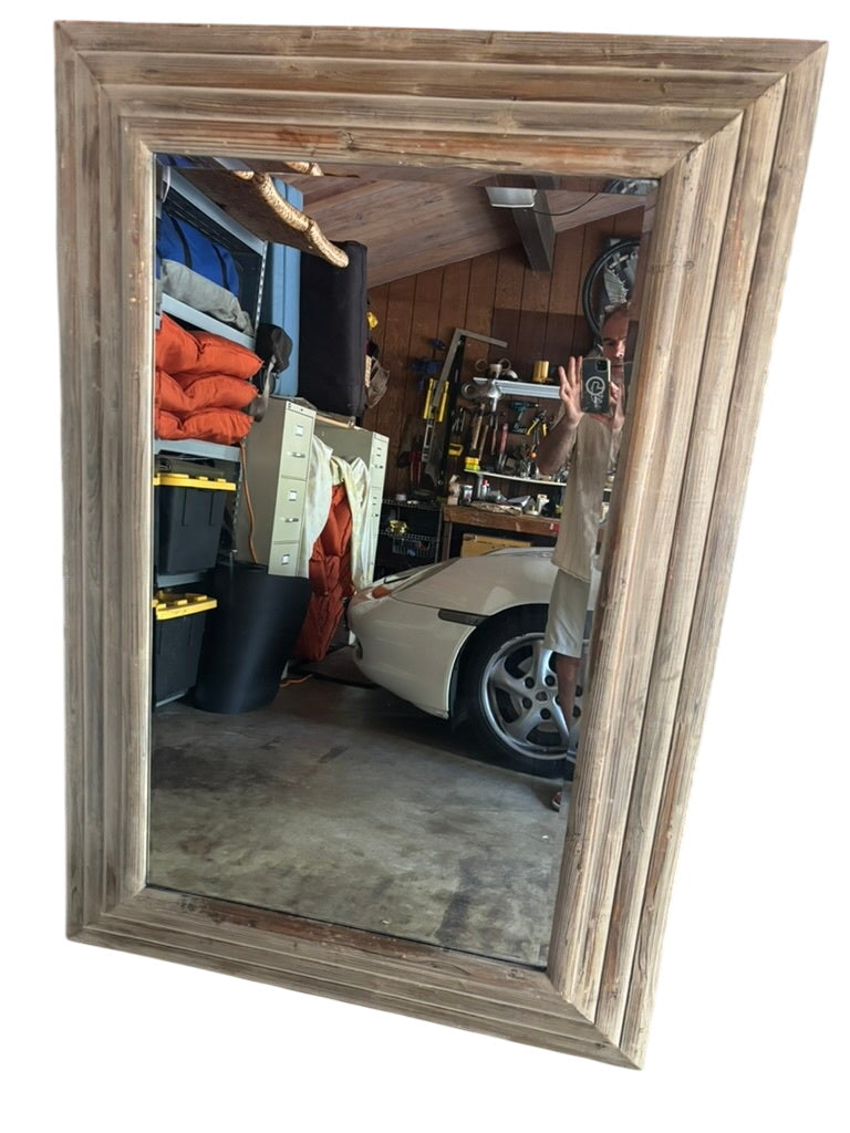 Wood Frame Wall Mirror 64 x44.5