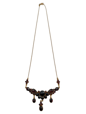 Necklace 18k Yellow Gold w/ Garnets