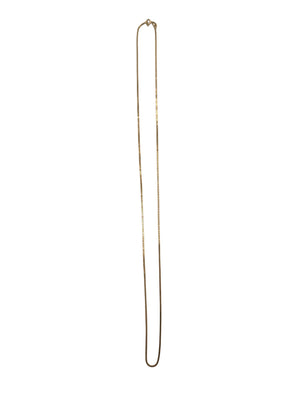 Necklace 18k Yellow Gold Box Chain 22"