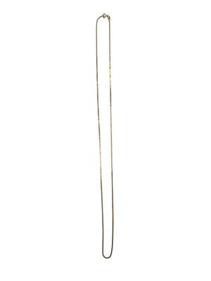 Necklace 18k Yellow Gold Box Chain 22"