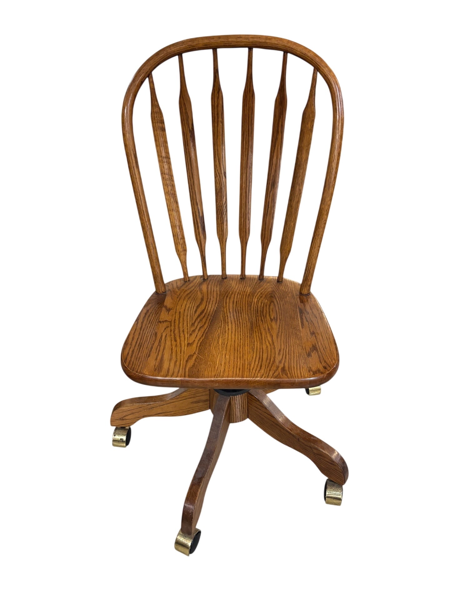 Vintage Winners Only Oak Swivel Rolling /Office Desk Chair