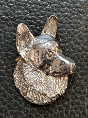 Silver Plate Pembroke Corgie Pendant