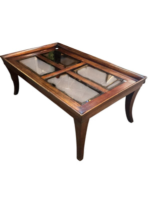 Dark Walnut Wood Coffee Table 50x30x19