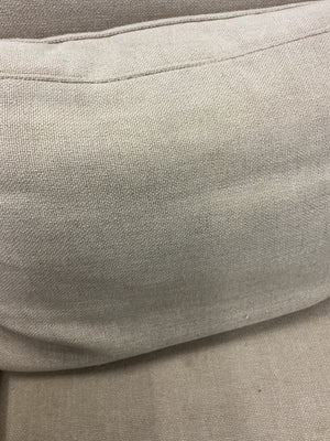 West Elm Sand Linen-Weave Upholstered Sofa, 86 in
