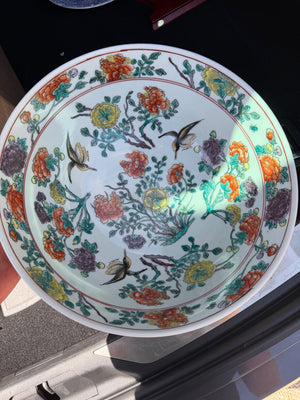 red, orange, yellow, green, blue Porcelain
