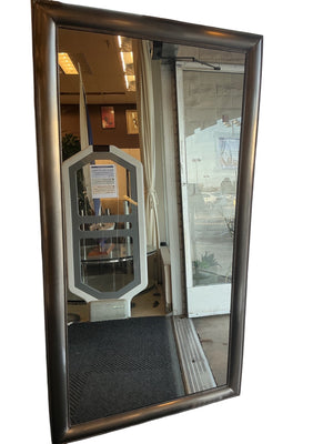 Large Silver Framed Mirror