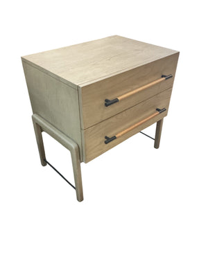 Wooden 2 Drawer Night Stand