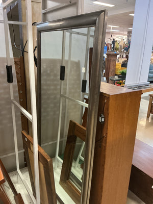 Large Silver Framed Mirror