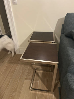 West Elm C-shaped Side Table  16x16x24