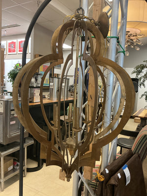 Mid-Century French Gilt Chandelier