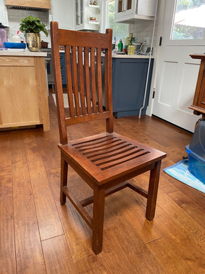 One of a Kind Natural Wood W/Grain color Solid Tropical Hardwood