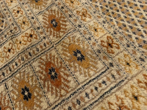 Antique Bokhara Handmade Wool Rug 