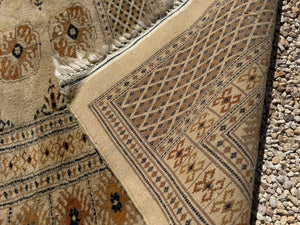 Antique Bokhara Handmade Wool Rug 