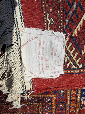 Antique Bokhara Handmade Wool Rug