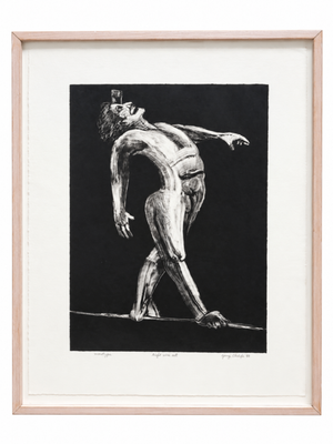 Gary Chafe Monotype "High Wire Act" 21" x 26"