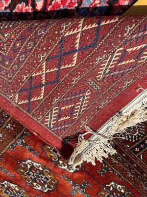 Antique Bokhara Handmade Wool Rug